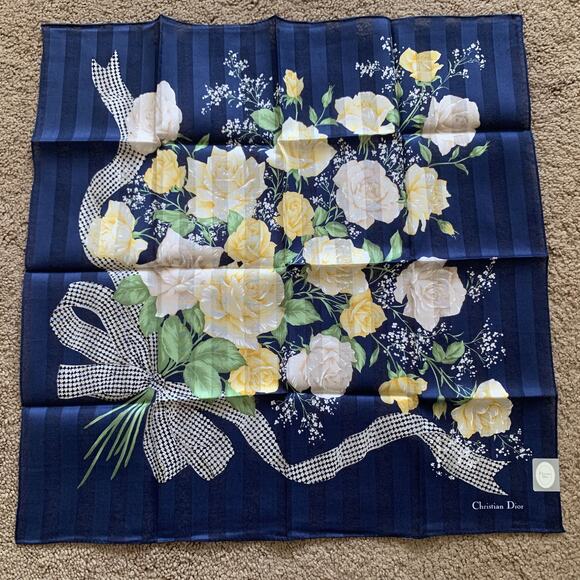 D1024 Dior NWT cotton scarf foulard - Picture 1 of 3